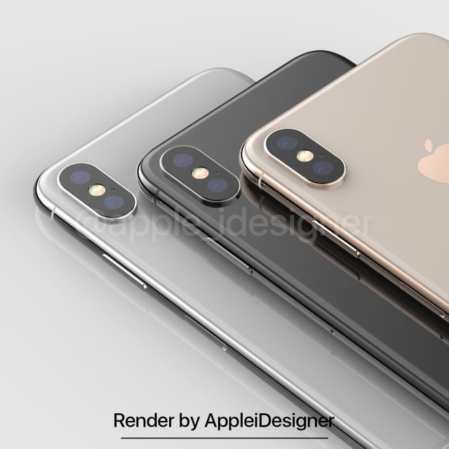 金色iPhone X渲染图曝光 看起来帅极了 