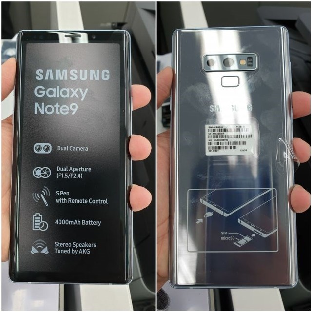 三星Galaxy Note9银色亮相 美国市场尝鲜 