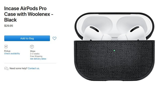 苹果在官网开售AirPod Pro防水保护套 售价29.95美元